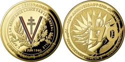World Coins - France, Medal, 70ème Anniversaire Fin de la 2ème Guerre Mondiale, 2015
