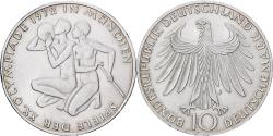 World Coins - Federal Republic of Germany, 10 Mark, 1972, Hamburg, Silver, , KM:132