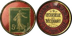 World Coins - Coin, France, Charbons Lecluselle Becquart Lille, 5 Centimes, Timbre-Monnaie