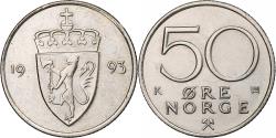 World Coins - Norway, 50 Öre, 1993