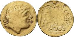 Ancient Coins - Sequani, Helvetii, 1/4 Stater with triskel, 2nd century BC, Gold,
