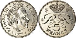 World Coins - Coin, Monaco, Rainier III, 5 Francs, 1975, , Copper-nickel, KM:150