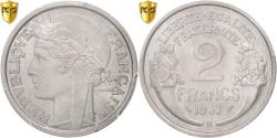 World Coins - Coin, France, Morlon, 2 Francs, 1947, Beaumont le Roger, PCGS, MS63,