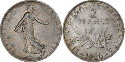 World Coins - France, 2 Francs, Semeuse, 1920, Paris, Silver, , Gadoury:532, KM:845.1