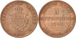 World Coins - Coin, German States, SAXONY-ALBERTINE, Johann, 5 Pfennig, 1869,