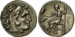 Eski Paralar - Para, Makedonya Krallığı, Alexander III, Drachm, Lampsakos, AU (55-58), Gümüş