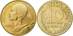 World Coins - France, 10 Centimes, Marianne, 1980, Paris, Aluminum-Bronze,