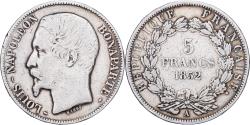 World Coins - France, 5 Francs, Napoléon III, 1852, Paris, Silver, , KM:773.1