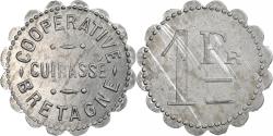World Coins - France, Coopérative Cuirassé Bretagne, 1 Franc, , Aluminium