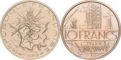 World Coins - Coin, France, Mathieu, 10 Francs, 1979, Paris, série FDC, Tranche A,