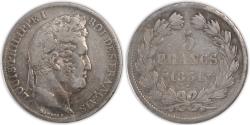 World Coins - Coin, France, Louis-Philippe, 5 Francs, 1831, Marseille, , Silver