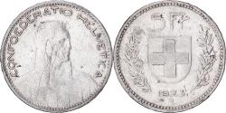 World Coins - Coin, Switzerland, 5 Francs, 1923, Bern, , Silver, KM:37