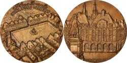 World Coins - France, Medal, Charleville-Mézières, Place Ducale, Geography, 1984, Irolla