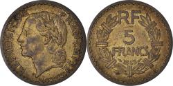 World Coins - Coin, France, Lavrillier, 5 Francs, 1945, Paris, , Aluminum-Bronze