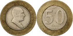 World Coins - Turkey, 50 New Kurus, 2005, Istanbul, Bi-Metallic, , KM:1168