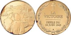 World Coins - France, Medal, La Victoire, Défilé du 18 juin 1945, Politics, Society, War