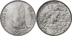 World Coins - Vatican, Paul VI, 5 Lire, 1966 - Anno IV, Rome, Aluminum, , KM:86