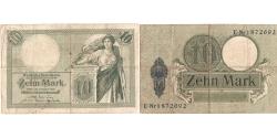 World Coins - Banknote, Germany, 10 Mark, 1906, VF(20-25)