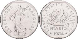 World Coins - Coin, France, Semeuse, 2 Francs, 1984, Paris, série FDC, , Nickel