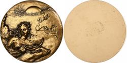 World Coins - France, Medal, Femme nue et Taureau, Europe, n.d., Bronze, Mayot,