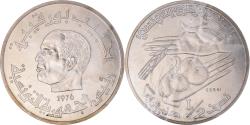 World Coins - Coin, Tunisia, 1/2 Dinar, 1976, ESSAI, , Copper-nickel, KM:E35