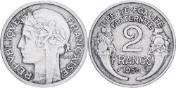 World Coins - Coin, France, Morlon, 2 Francs, 1959, Paris, , Aluminum, KM:886a.1