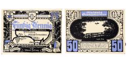 World Coins - Banknote, Germany, Malente-Gremsmühlen, 50 Pfennig, lac 1921 UNC(63) Mehl:1063.2