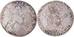 World Coins - France, Louis XIV, 1/2 Écu de Flandre aux insignes, 1702, Lille, reformed