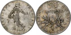 World Coins - France, 50 Centimes, Semeuse, 1899, Paris, Silver, , Gadoury:420
