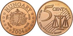 World Coins - Hungary, 5 Euro Cent, 2004, Copper,