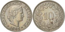 World Coins - Coin, Switzerland, 10 Rappen, 1947, Bern, , Copper-nickel, KM:27