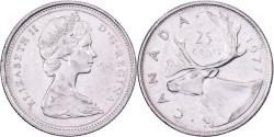 World Coins - Canada, Elizabeth II, 25 Cents, 1977, Royal Canadian Mint, Nickel,