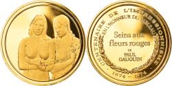 World Coins - France, Medal, Arts & Culture, Seins aux fleurs rouges de Paul Gauguin