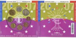 World Coins - France, Coffret 1c. à 2€, 2007, Monnaie de Paris, BU,