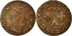 World Coins - Coin, France, DOMBES, Gaston d'Orléans, Denier Tournois, 1654, Trévoux