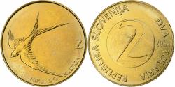 World Coins - Slovenia, 2 Tolarja, 2004, Nickel-brass, , KM:5