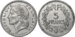 World Coins - France, 5 Francs, Lavrillier, 1945, Castelsarrasin, Aluminum,