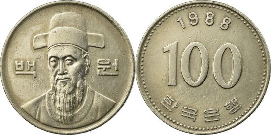 1988 韓国　(100 won) KOREAN VINTAGE COIN Ac68txD8MC9wM2oBcxH5r7QG36RzB4.jpg