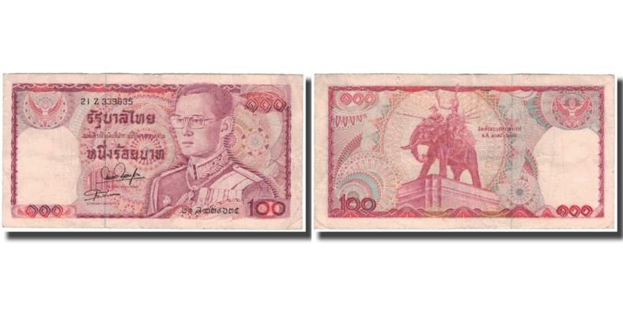 World Coins - Banknote, Thailand, 100 Baht, KM:89, VF(20-25)