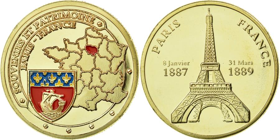 1887 1889. Медаль Tour Eiffel 1887 1889. Монета Paris Tour Eiffel. Монета Парижа 2006. France Paris Souvenirs et patrimoine монета сувенирная.