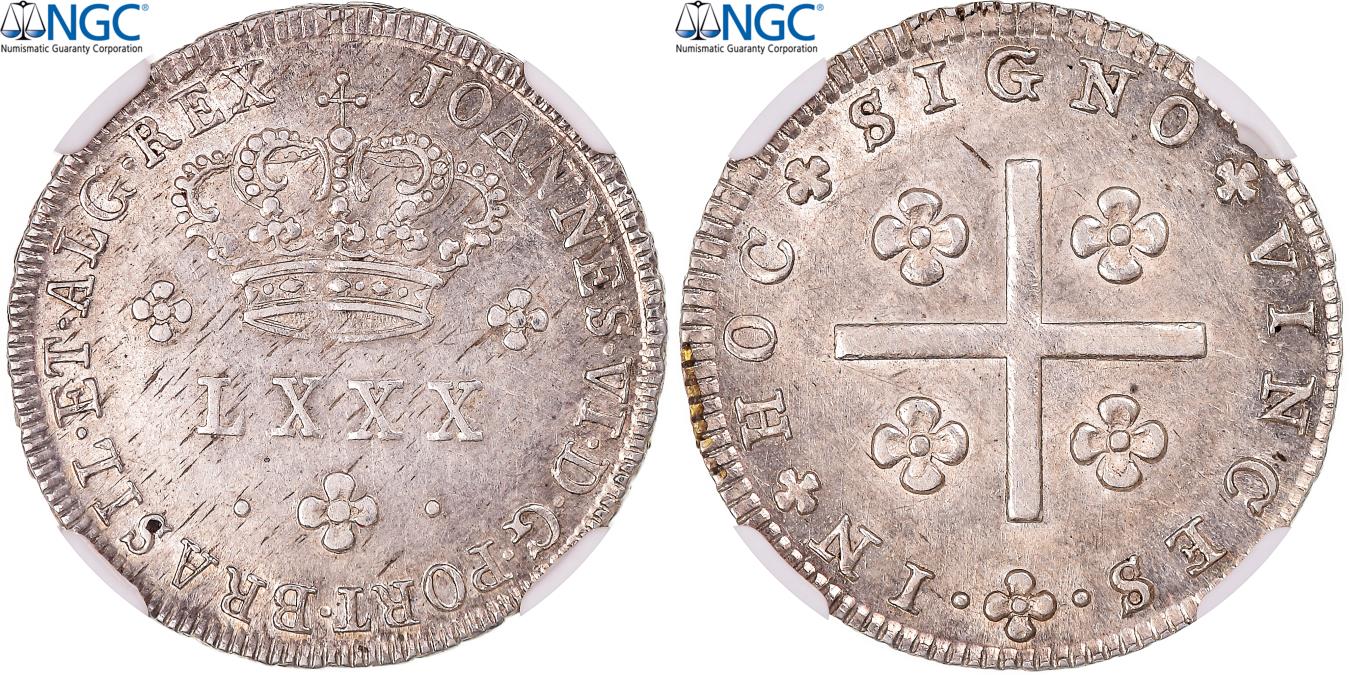 Coin, Portugal, João VI, 80 Reis, LXXX; Tostao, 1816-1826, Lisbon