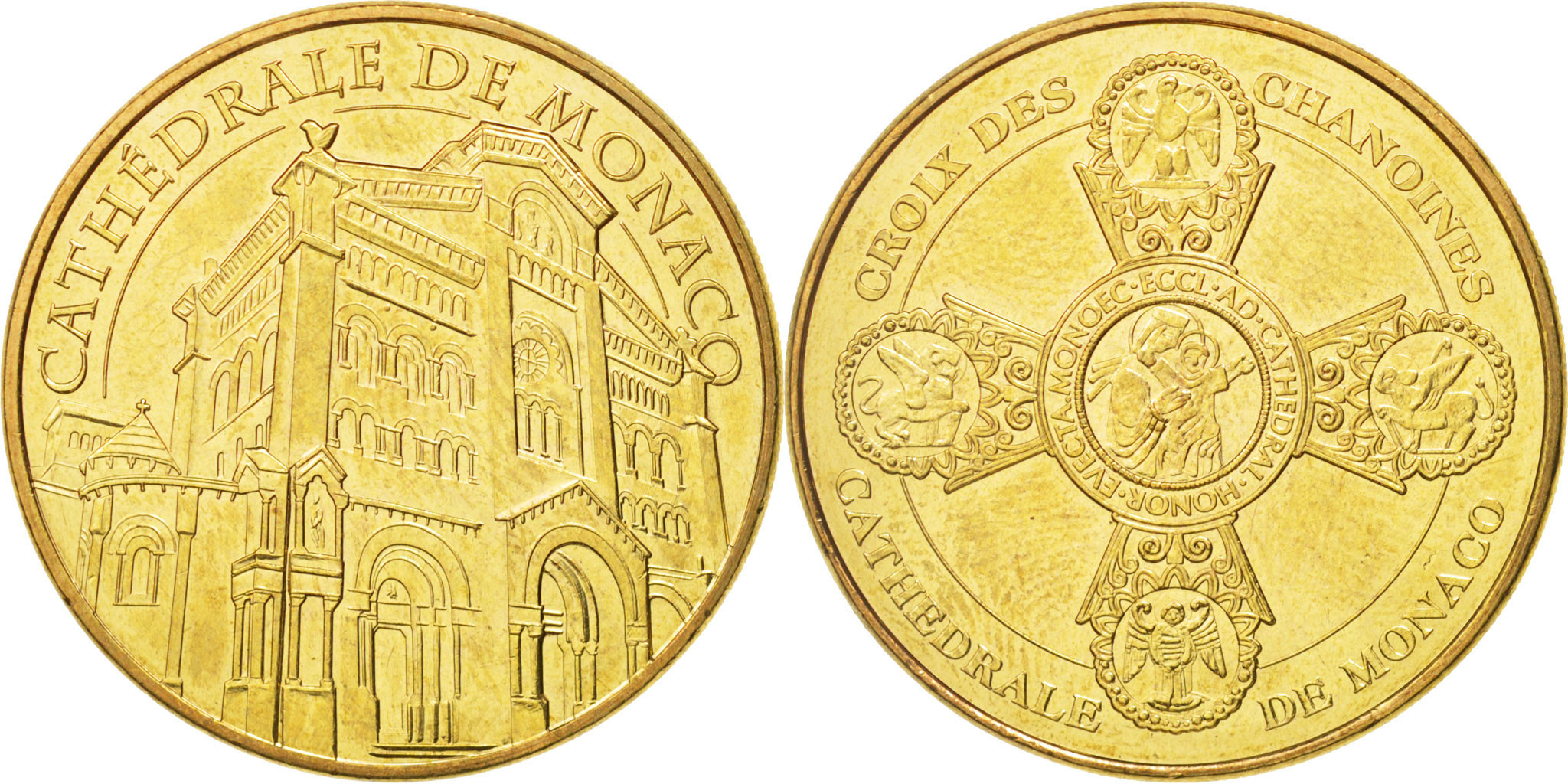 France, Tourist Token, 98/ Cathédrale de Monaco, 2012, Monnaie de