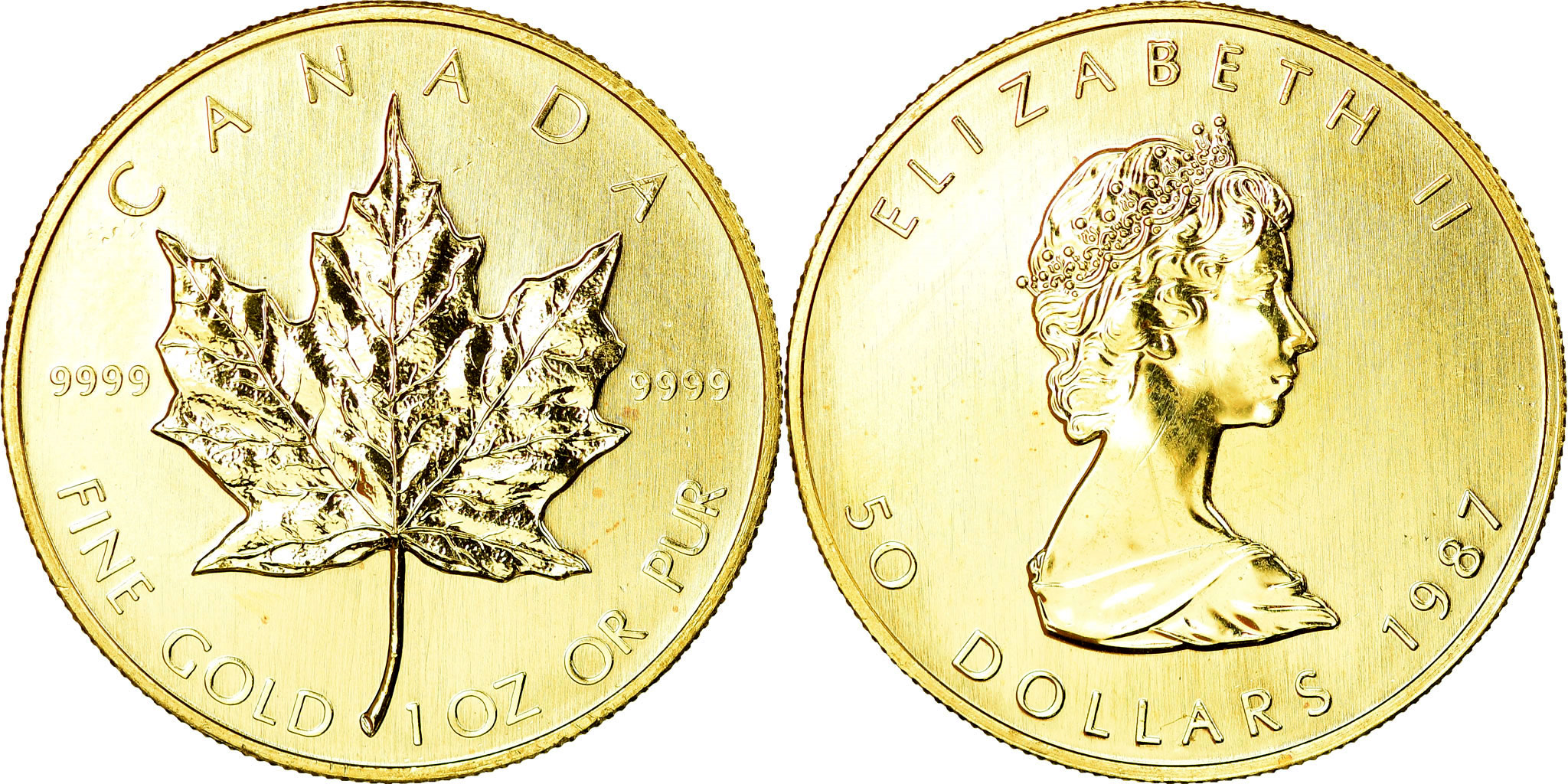 Coin, Canada, Elizabeth II, 50 Dollars, 1987, Royal Canadian Mint