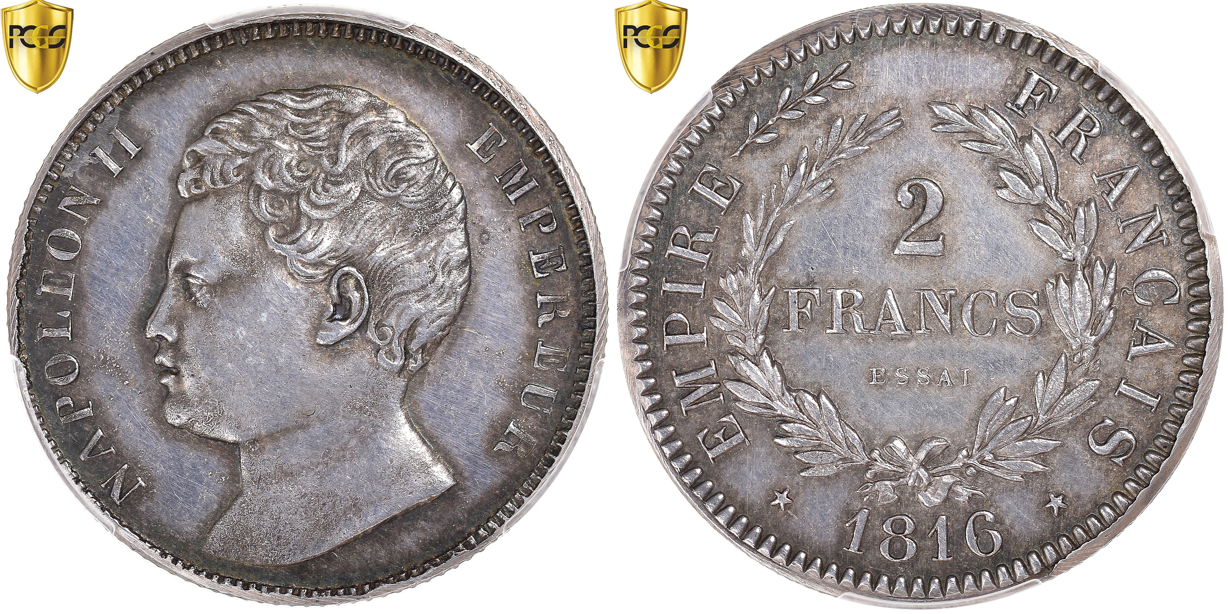 Coin, France, Napoleon II, 2 Francs, 1816 (1860), Brussels, ESSAI