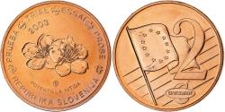 World Coins - Slovenia, 2 Euro Cent, unofficial private coin, 2003, Copper Plated Steel