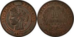 World Coins - Coin, France, Cérès, 10 Centimes, 1870, Paris, , Bronze, KM:815.1