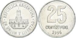 World Coins - Coin, Argentina, 25 Centavos, 1996