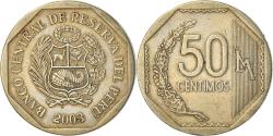 World Coins - Coin, Peru, 50 Centimos, 2003, Lima, , Copper-Nickel-Zinc, KM:307.4