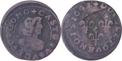 World Coins - Principality of Dombes, Gaston d'Orléans, Double Tournois, 1642, Trévoux
