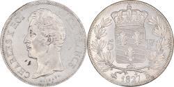 World Coins - Coin, France, Charles X, 5 Francs, 1827, Rouen, , Silver, KM:728.2